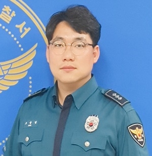 창원서부경찰서 경무계 경장 조용범.(사진제공=창원서부경찰서)