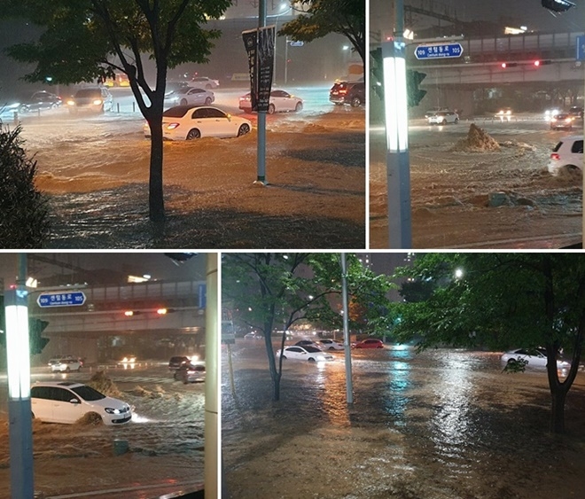 부산해운대 센텀일대.(사진제공=부산경찰청)