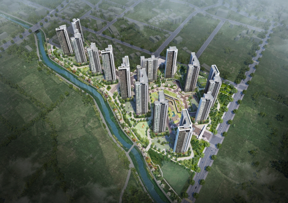 쌍용 더 플래티넘 안성(가칭) 투시도.(사진=쌍용건설)