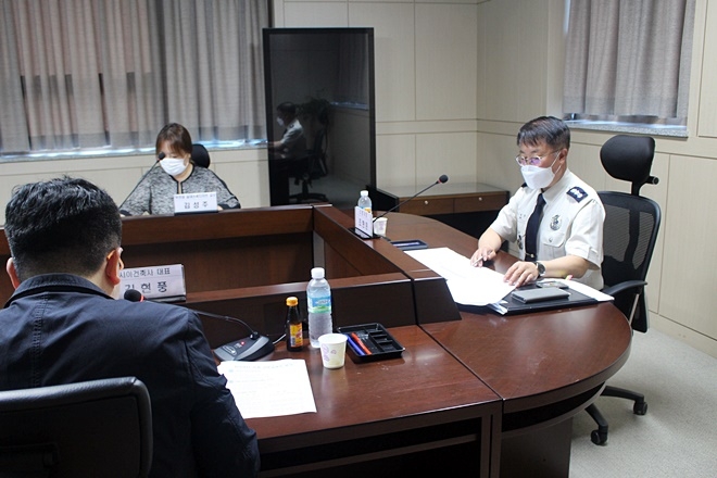 29일 정곡119안전센터 설계자문회의. (사진제공=경남의령소방서)