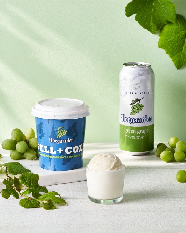 호가든 그린 그레이프, 호가든 맥주와 청포도 시럽 가미한 ‘그린 그레이프 가든’ 아이스크림 출시