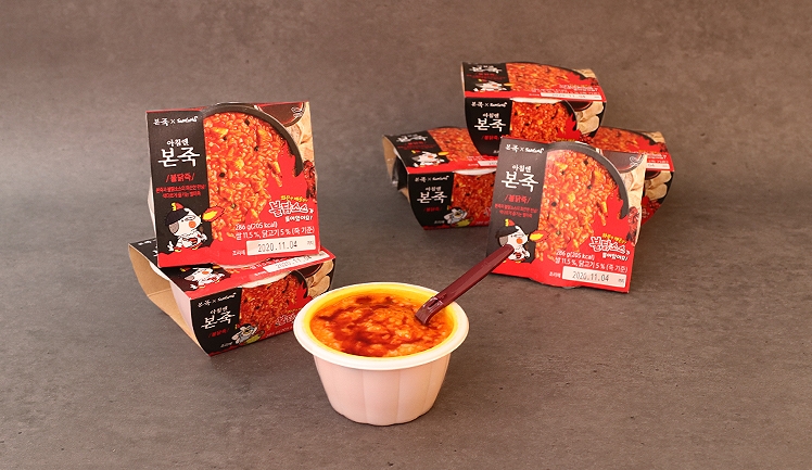 아침엔본죽-삼양식품, 콜라보 통해 ‘본죽 불닭죽’ 출시
