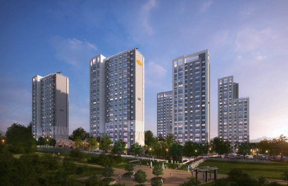 e편한세상 김포 어반베뉴 투시도.(사진=대림산업)