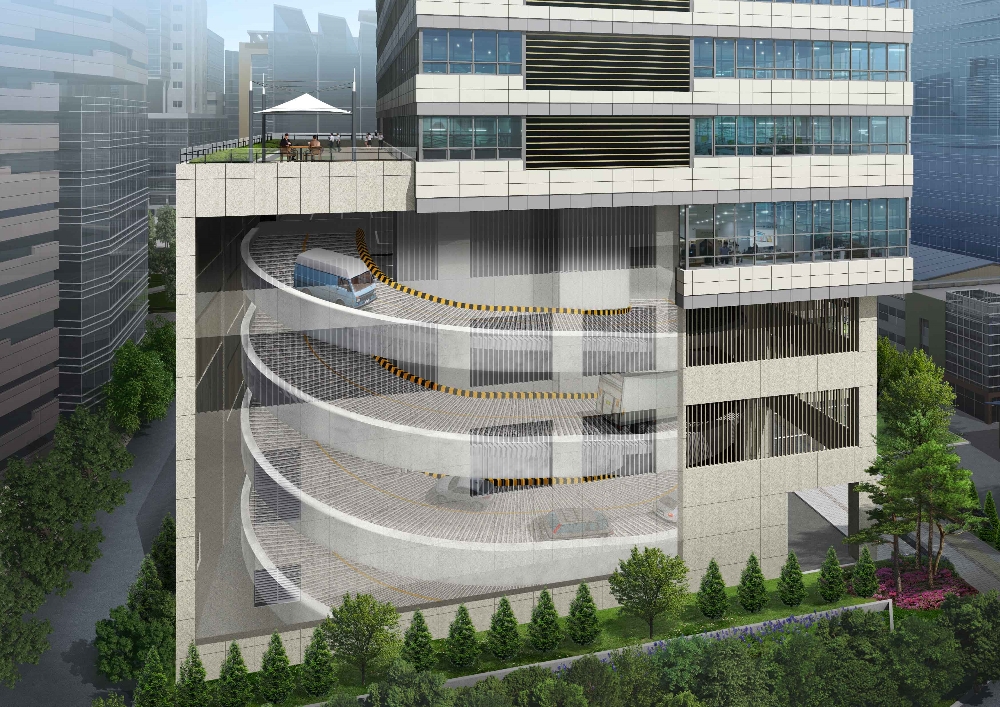 가산역 반도 아이비밸리 드라이브인 시스템.(사진=반도건설)