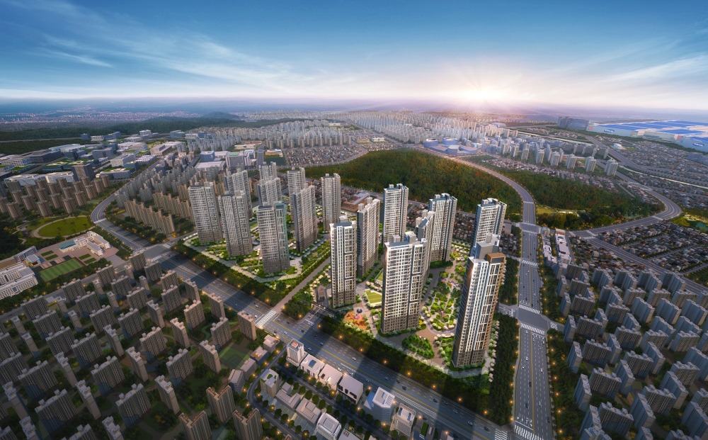 고덕신도시 제일풍경채 3차 센텀 광역조감도