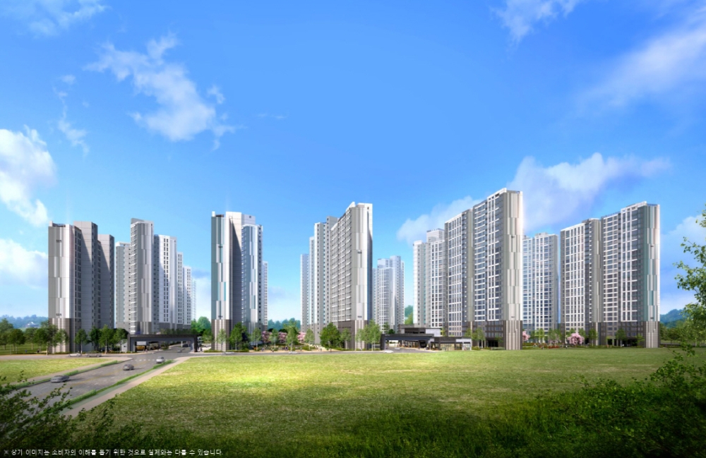 파주 운정신도시 제일풍경채 투시도.