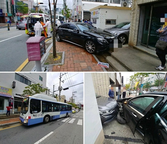 교통사고 현장.(사진제공=부산경찰청)