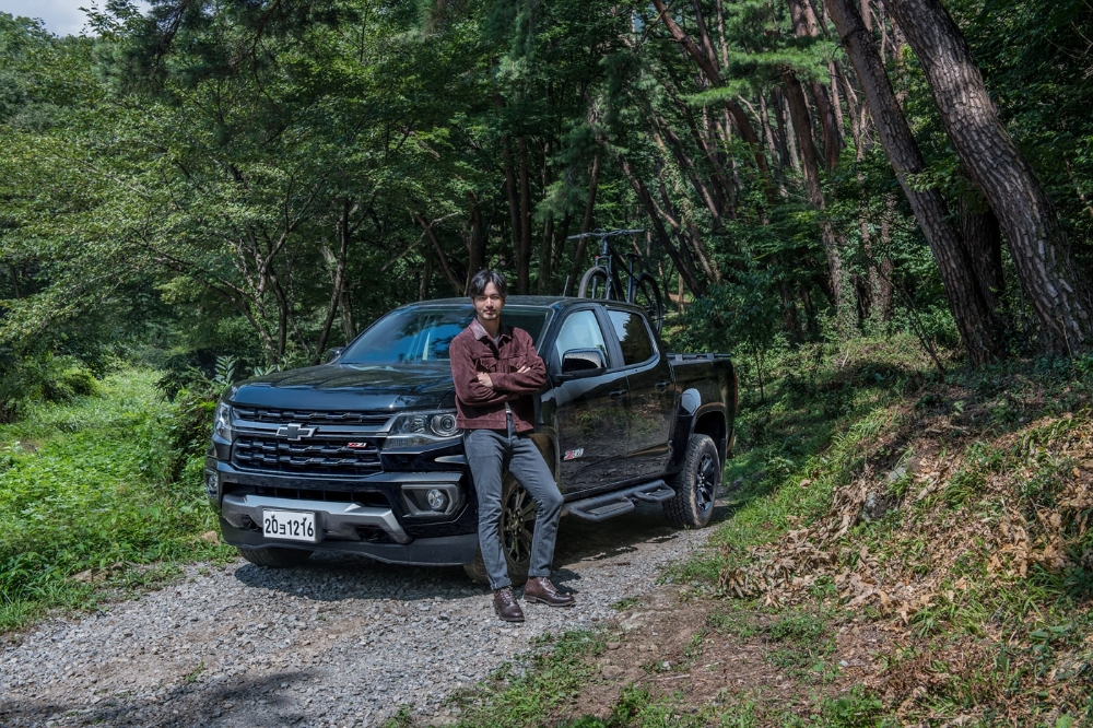 리얼 뉴 콜로라도 광고 모델 이진욱.(사진=한국지엠)