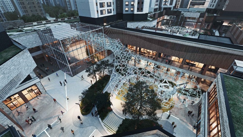 아클라우드 감일 상업시설 조감도.(사진=함스피알)