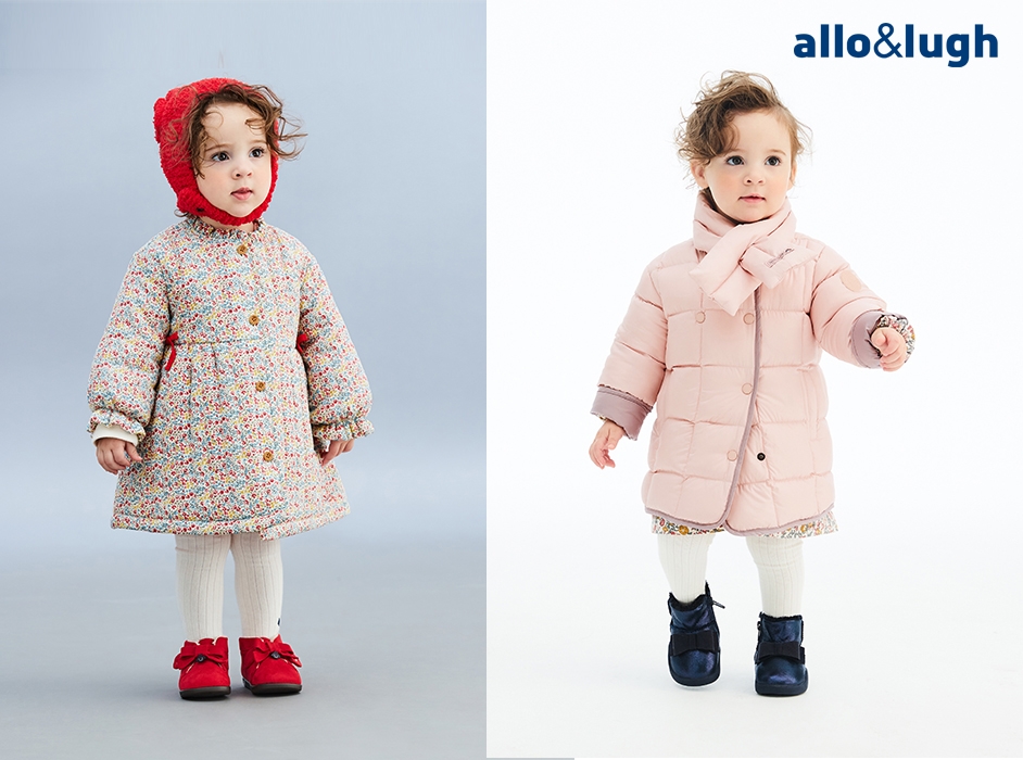 (왼쪽) 알로앤루 ‘러블리 플라워 패딩 코트’, (오른쪽) ‘폭삭폭삭 더블 다운점퍼’