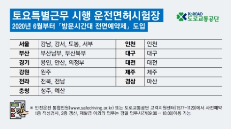 도로교통공단, 운전면허시험장 오는 17일 전면예약제로 토요특별근무 시행
