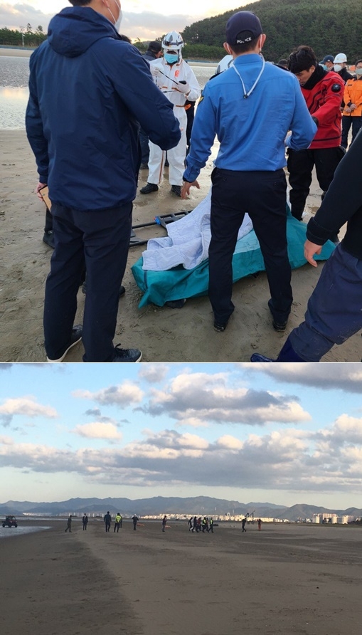 지난 5일 오후 실종된 중학생을 수색 4일만에 발견.(사진제공=부산해양경찰서)