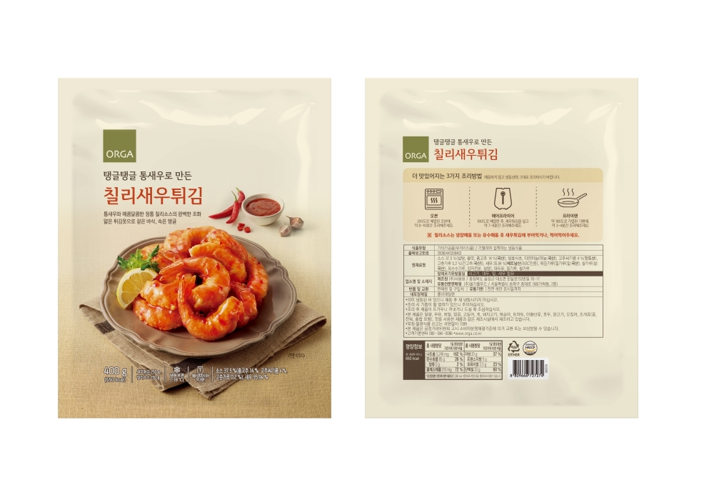 풀무원 올가홀푸드, ASC 인증 ‘통새우로 만든 칠리새우튀김’ 출시