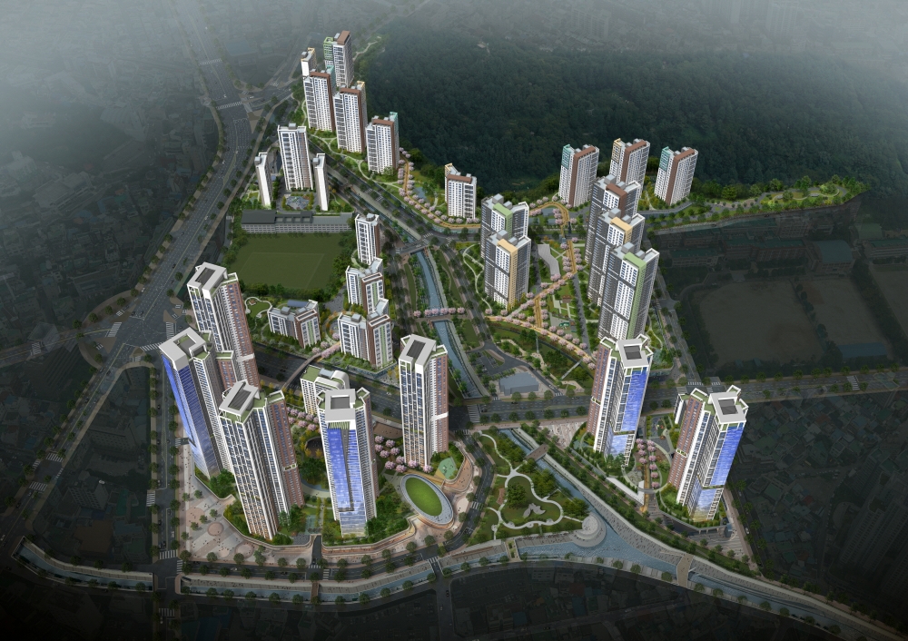 창원 상남산호지구 재개발사업 조감도.(사진=증흥건설)