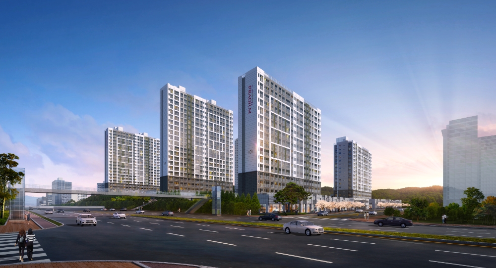 '화성 남양 시티프라디움 4차' 투시도