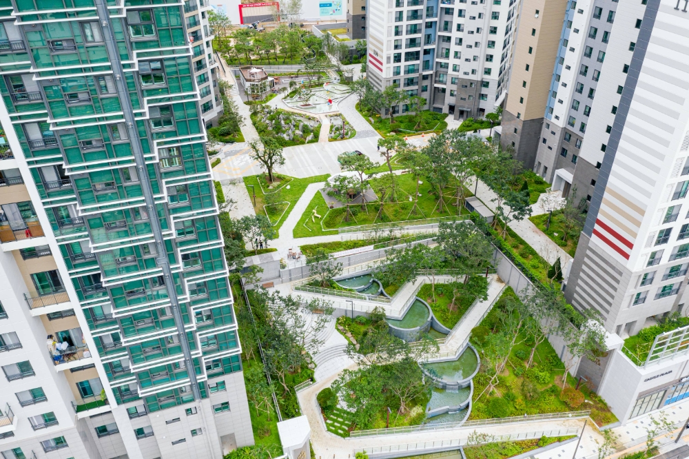 DMC 롯데캐슬 더퍼스트의 공공보행통로.(사진=롯데건설)