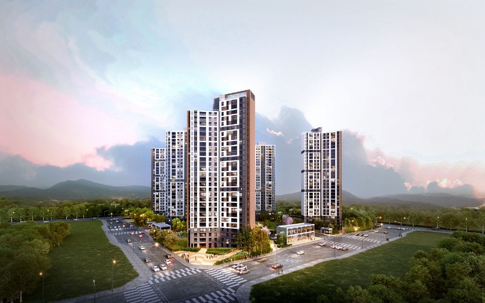 더샵 디오션시티 2차 투시도.(사진=포스코건설)