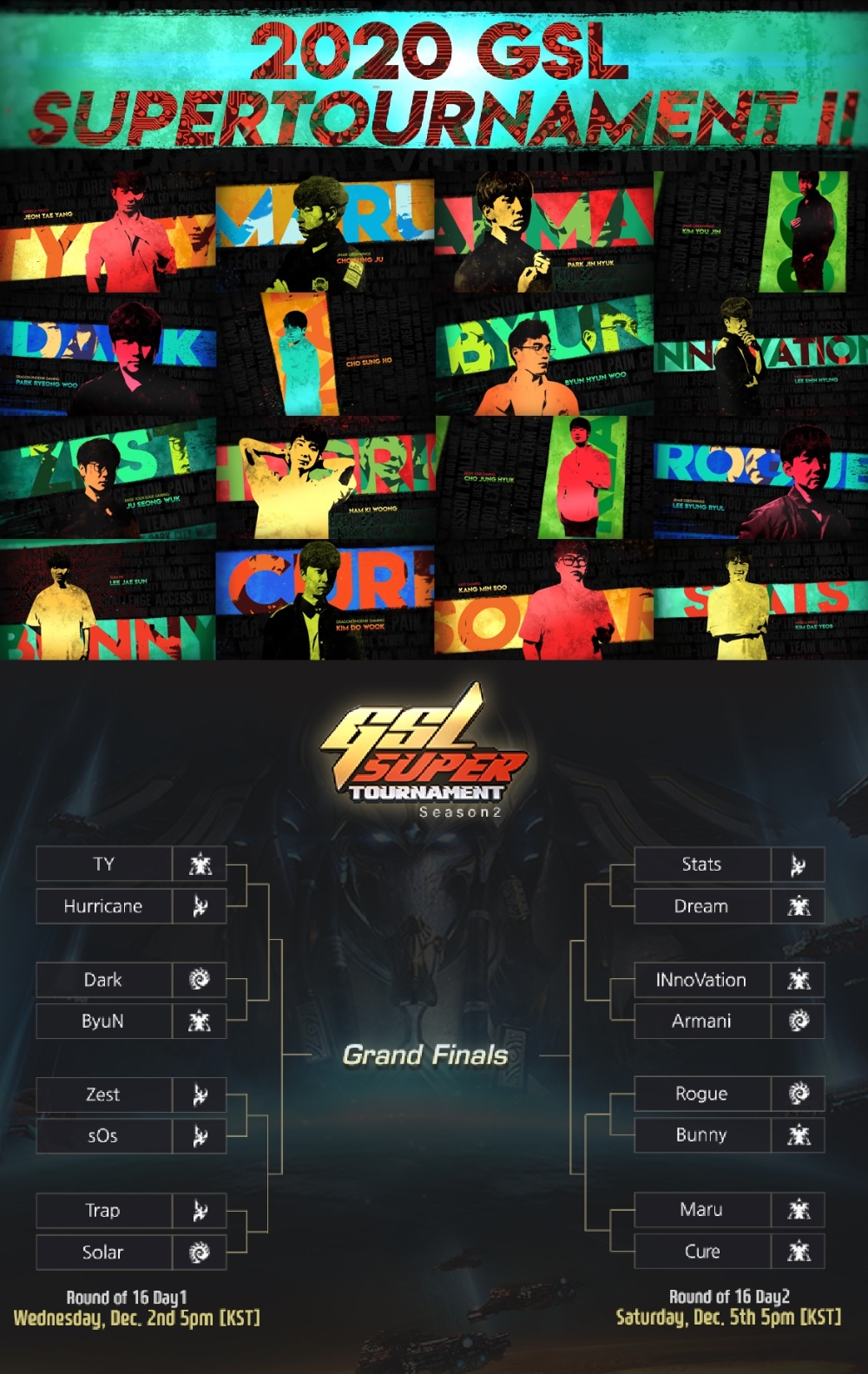 아프리카TV, 2일(수)부터 ‘2020 GSL 슈퍼토너먼트 시즌2’ 진행