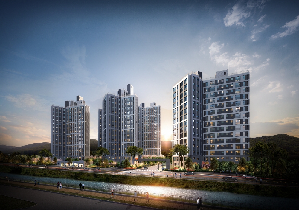 e편한세상 금산 프라임포레 석경투시도.