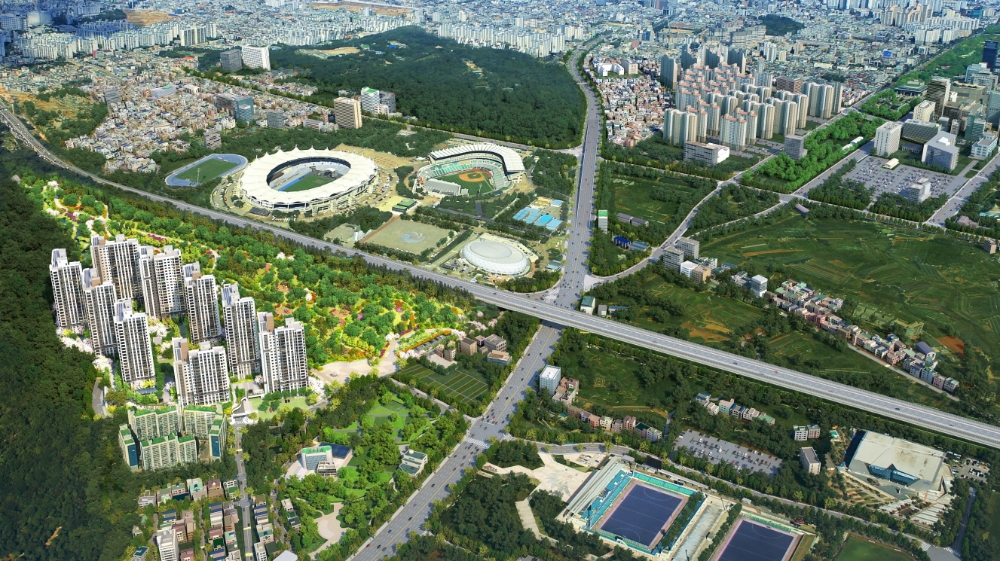 한화 포레나 인천연수 광역 조감도.