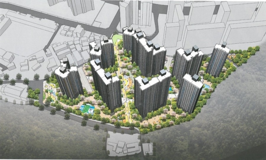 장암5구역 재개발 조감도.