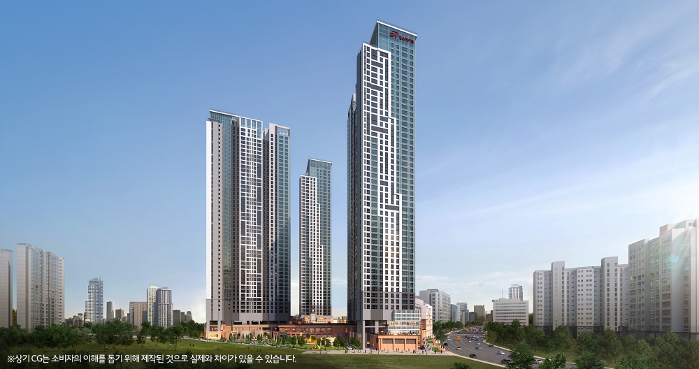 힐스테이트 고덕 센트럴 주경 투시도.(사진=현대엔지니어링)