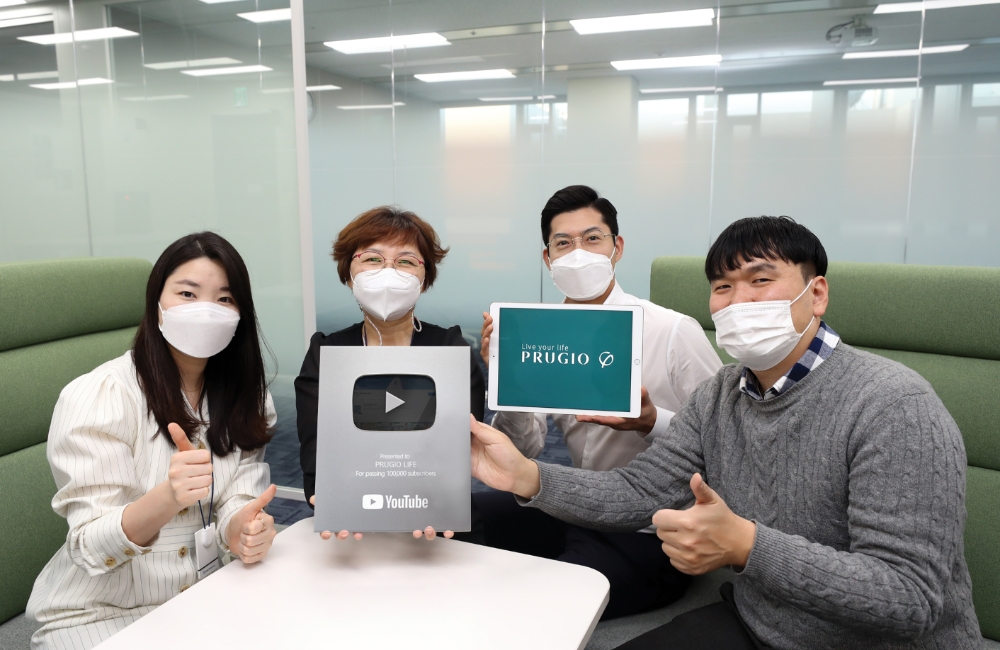 ‘푸르지오 라이프’ 실버버튼 획득.(사진=대우건설)