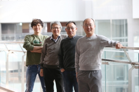 (왼쪽부터) 이겨레 박사, 김도경 교수, 이상민 교수, 박용근 교수. 사진=KAIST