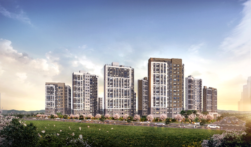 화성 태안3지구 우미린 센트포레 1차 투시도.(사진=우미건설)