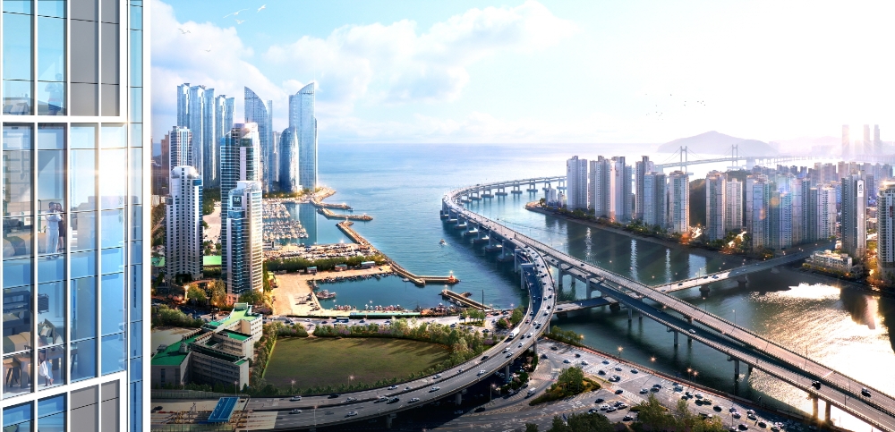 브리티지 센텀에서 바라보는 전경