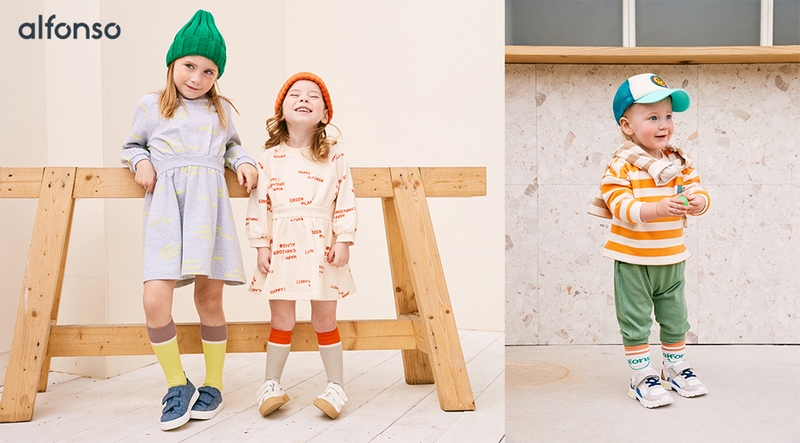 알퐁소 (좌)’해피원피스’, (우)‘제이스트티셔츠’.(사진=제로투세븐)