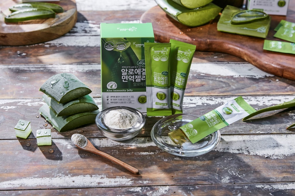 웅진식품, 건강기능식품 '알로에겔 면역젤리' 출시