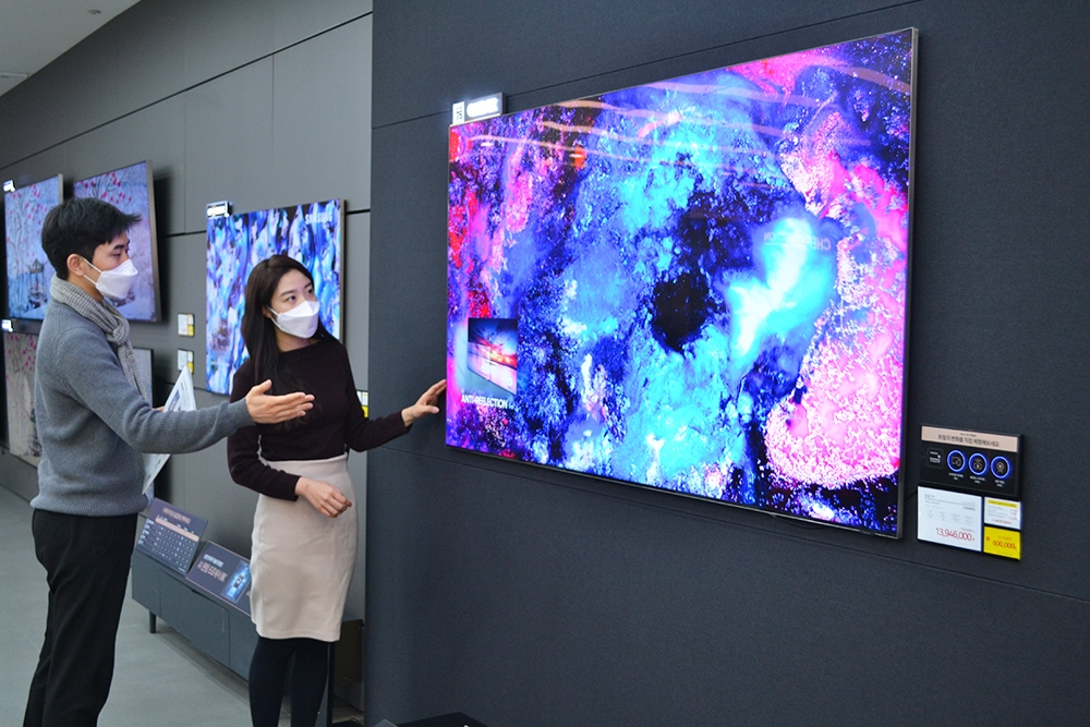 전자랜드, 75형 TV 판매량 증가