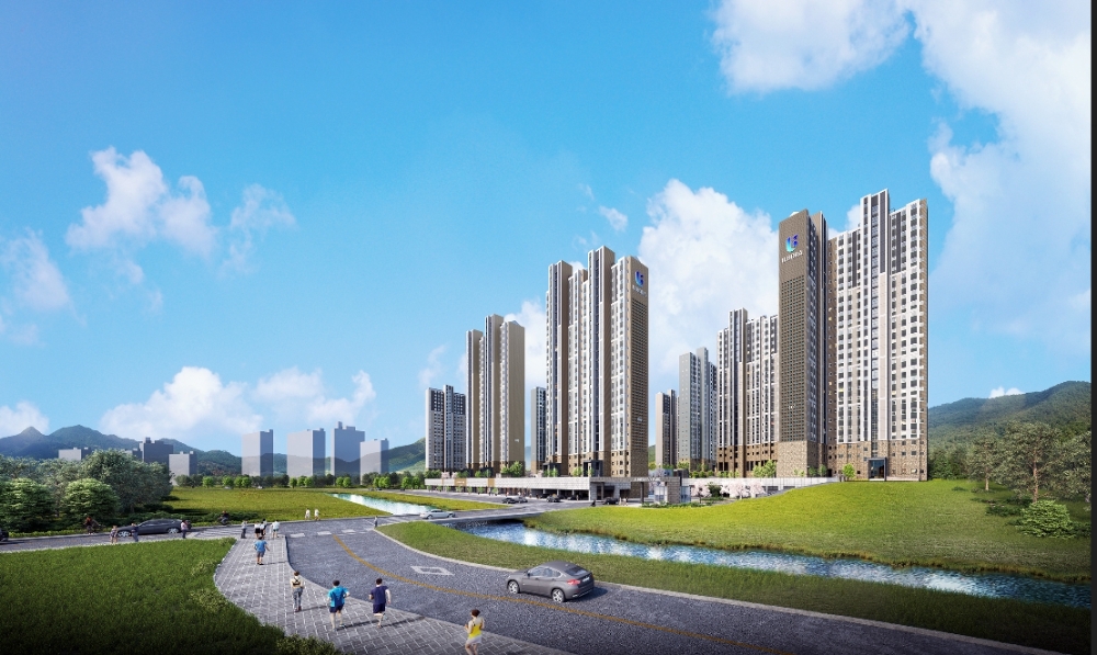 창원 마창대교 반도유보라 아이비파크 주경 조감도.(사진=반도건설)