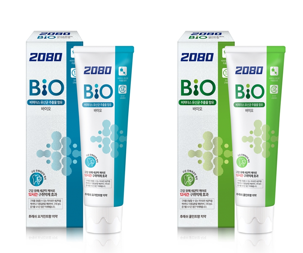 애경산업, 2080 바이오후레쉬 치약 출시