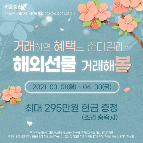 키움증권 ‘해외선물옵션 거래 이벤트’ 실시