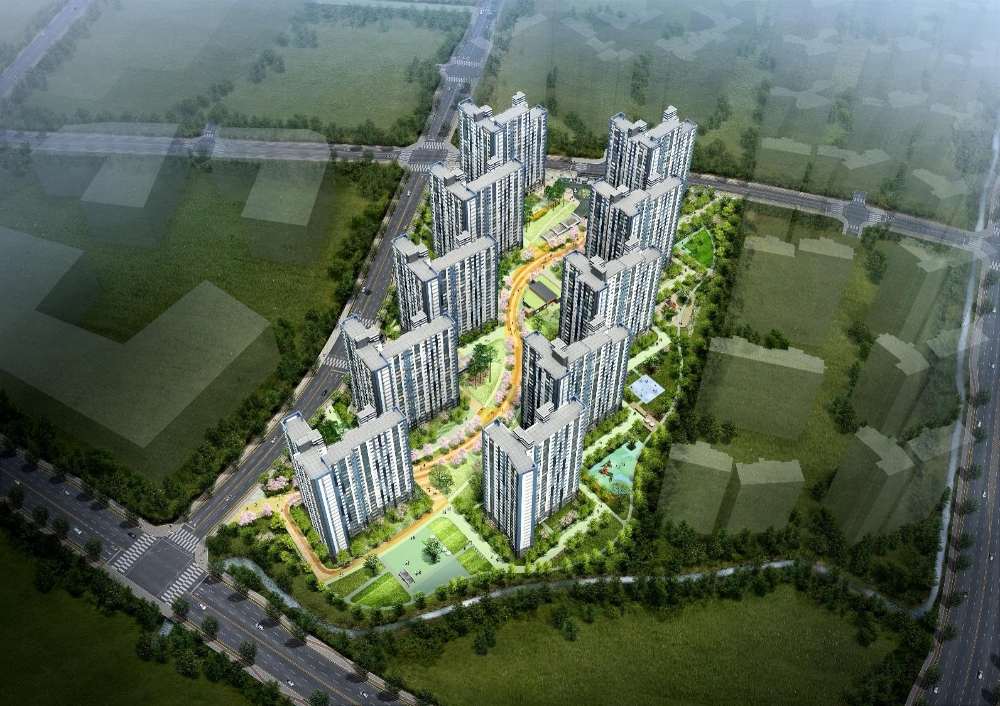 검단신도시 예미지 퍼스트포레 투시도.(사진=금성백조)