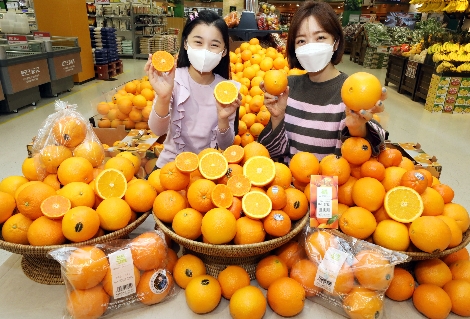 이마트 내 미국산 오렌지 제품 이미지. 사진=이마트