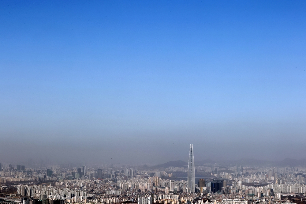 황사로 뒤덮인 서울 전경(사진제공=연합뉴스)