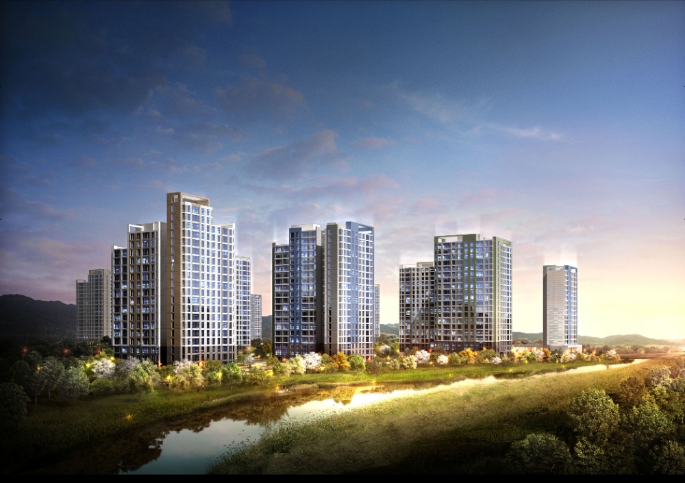 해링턴 플레이스 스마트밸리 투시도.(사진=효성중공업)