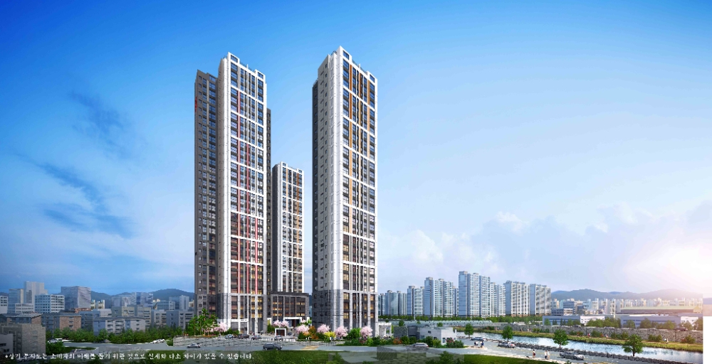 힐스테이트 광천 투시도.(사진=현대엔지니어링)