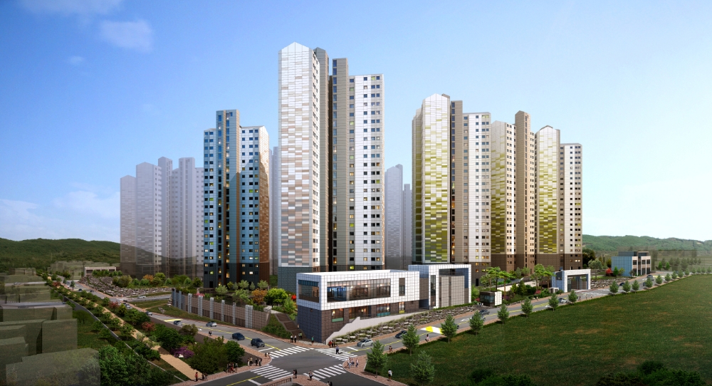 창원푸르지오더플래티넘 투시도.(사진=대우건설)