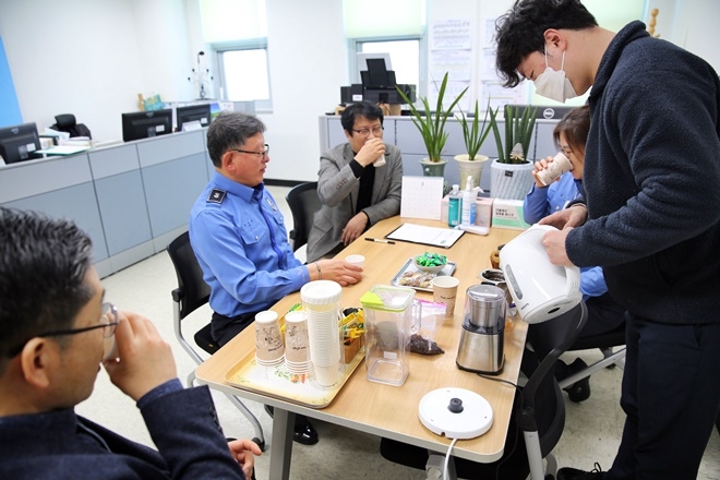 울산해경에서 운영하고 있는 청렴카페.(사진제공=울산해양경찰서)