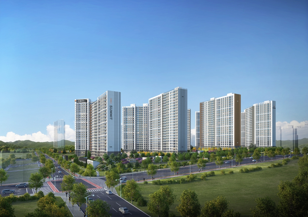 호반써밋 그랜빌 투시도.(사진=호반산업)