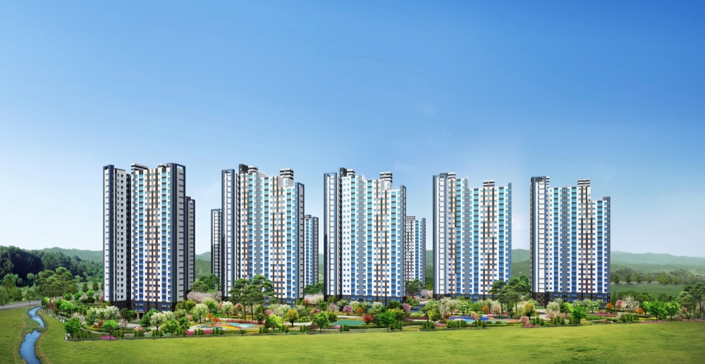 검단신도시 예미지 퍼스트포레 투시도.(사진=금성백조)