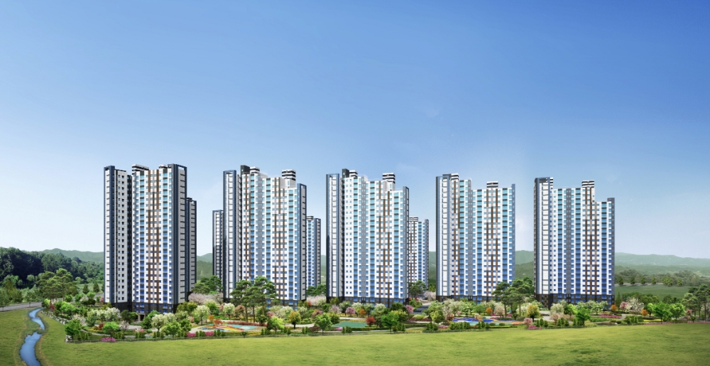 검단신도시 예미지 퍼스트포레 투시도.(사진=금성백조)