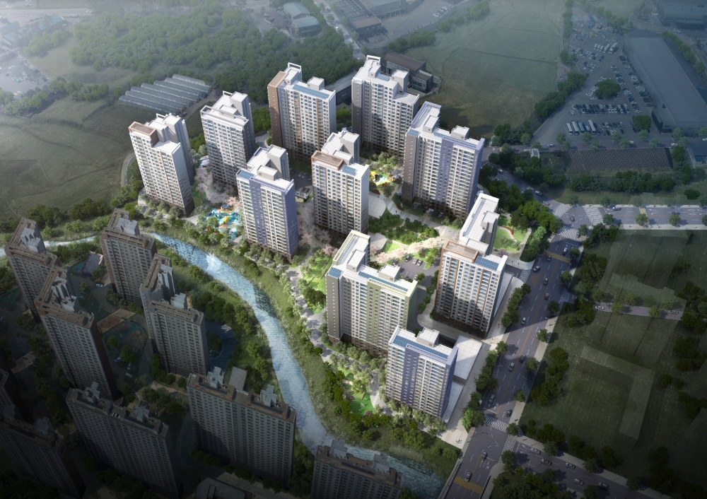 해링턴 플레이스 스마트밸리 조감도.(사진=효성중공업)