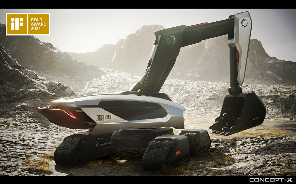 두산인프라코어, 미래형 굴착기로 ‘iF디자인 어워드’ 금상 수상