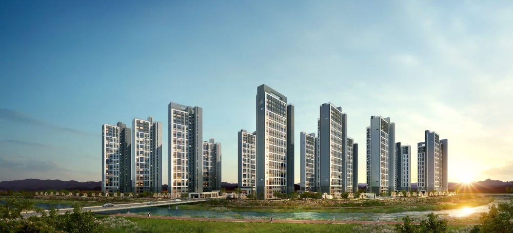 검단신도시 우미린 파크뷰 전체투시도.(사진=우미건설)