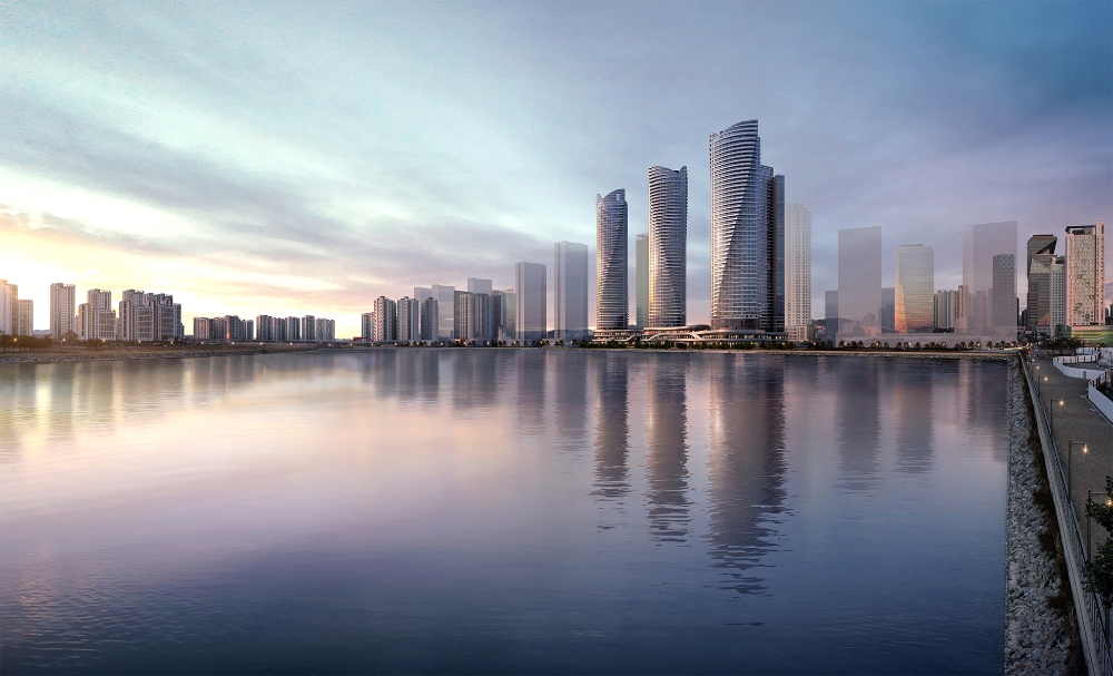 더샵 송도아크베이 투시도.(사진=포스코건설)